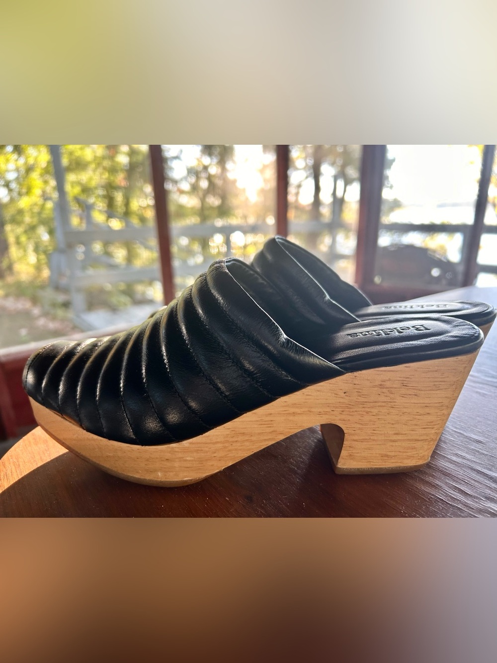 Black Beklina Clogs